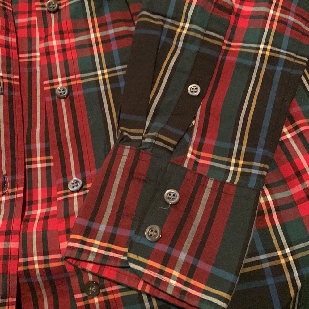J Crew Plaid Button Down Shirt - SIZE 2 ** GREAT CONDITION!! - Picture 3 of 3
